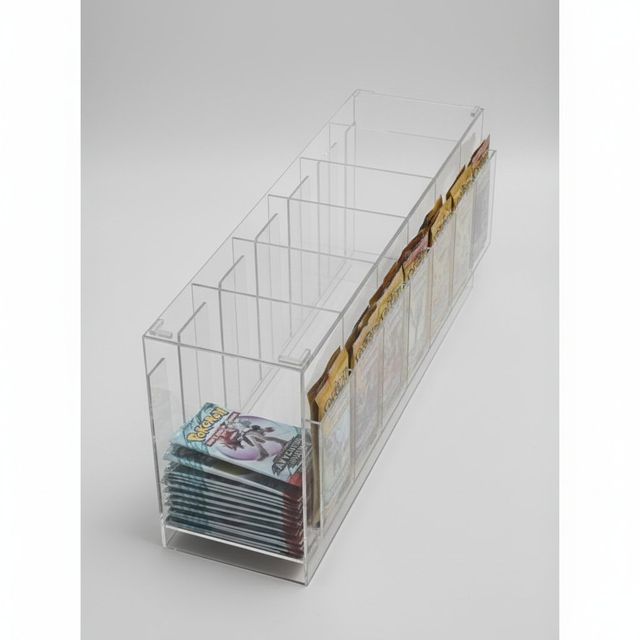 NEWTOP ESPOSITORE PER CARTA DA GIOCO IN ACRILICO IMPILABILE 451.5*131*209MM PX00
