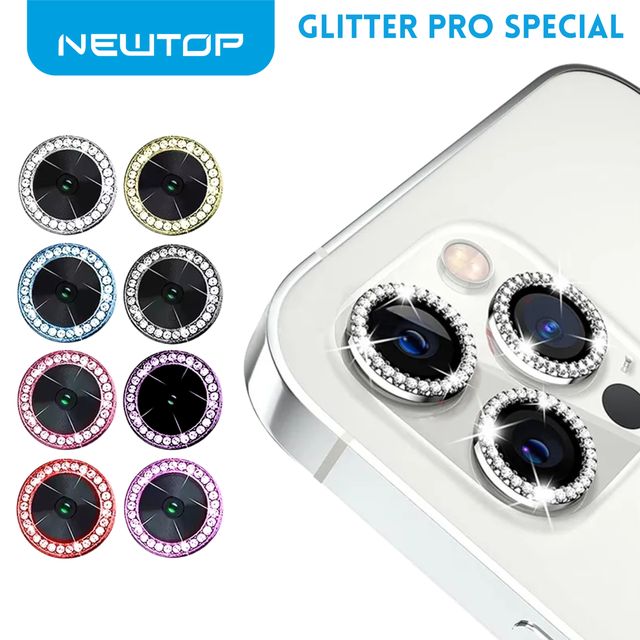 NEWTOP FOTOCAMERA GLITTER PRO SPECIAL VETRO TEMPERATO IPHONE 15 - 15PLUS