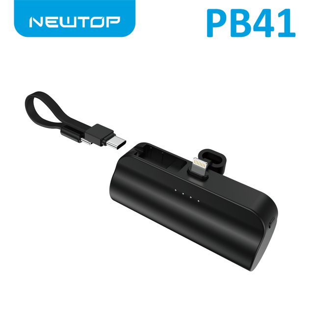 NEWTOP PB41 MINI POWER BANK 5000MAH FOR IPHONE NERO