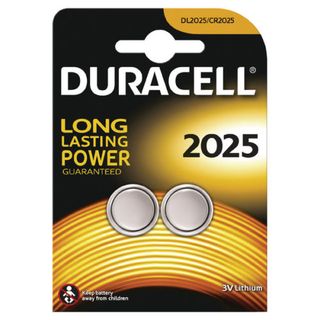 Micropila CR2025 - 3V - a pastiglia - litio - Duracell - blister 2 pezzi