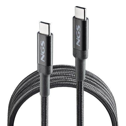 NGS CAVO USB-C MASCHIO/MASCHIO PER RICARICA ULTRA RAPIDA 100 W 2 MT NERO