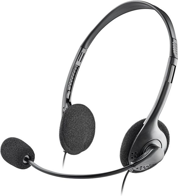 NGS CUFFIE CON MICROFONO REGOLABILE, CONNES AUDIO 3,5mm+ADATTATORE DOPPIO JACK …