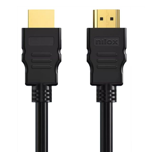 NILOX CAVO HDMI 1.4 CON ETHERNET 4K 30Hz 19 PIN CONTATTI DORATI MASCHIO/MASCHIO…