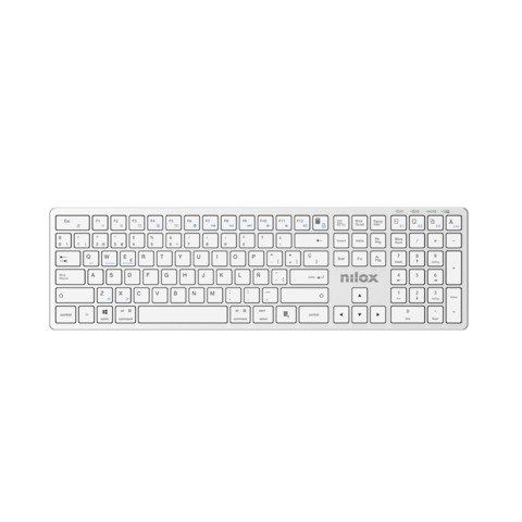 NILOX KEYBOARD TASTIERA ALLUMINIO DUAL WIRELESS + BLUETOOTH BATTERIA INTEGRATA …