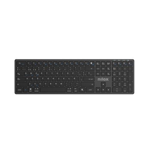 NILOX KEYBOARD TASTIERA ALLUMINIO DUAL WIRELESS + BLUETOOTH BATTERIA INTEGRATA …