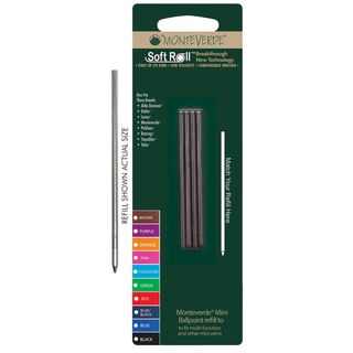 Minirefill per sfera multifunzione - punta media - verde - Monteverde - conf. 4…