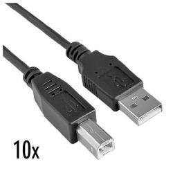 NILOX NX090301134 CAVO DA USB-A 2.0 A USB-B 1.8MT M/M NERO CONF.10PZ