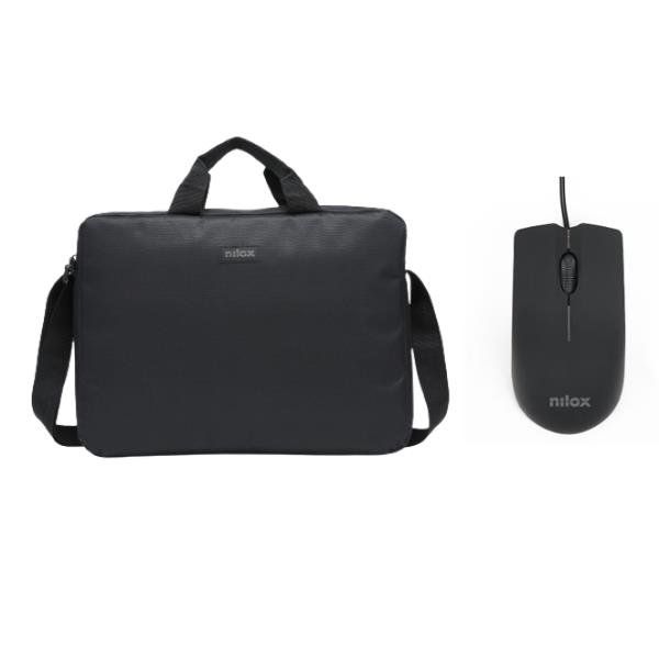 NILOX TECH - Borsa Laptop 15,6+Mouse USB 1000 DPI