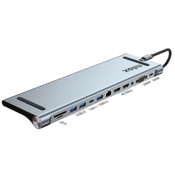 NILOX TECH - Docking station 12in1 USB-C compatibile Macbook
