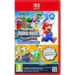NINTENDO SWITCH 2 SUPER MARIO BROS WONDER + TUTTI AL PARCO BELLABEL