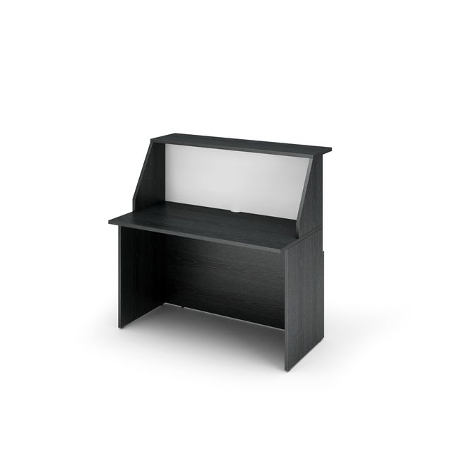 Modulo Prestige reception sopralzo/desktop - 120 x 76,1 x 117 cm - nero venato/…