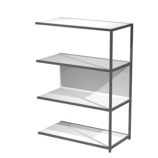 Modulo aggiuntivo per libreria Modular - 90 x 44 x 122 cm - struttura metal ant…