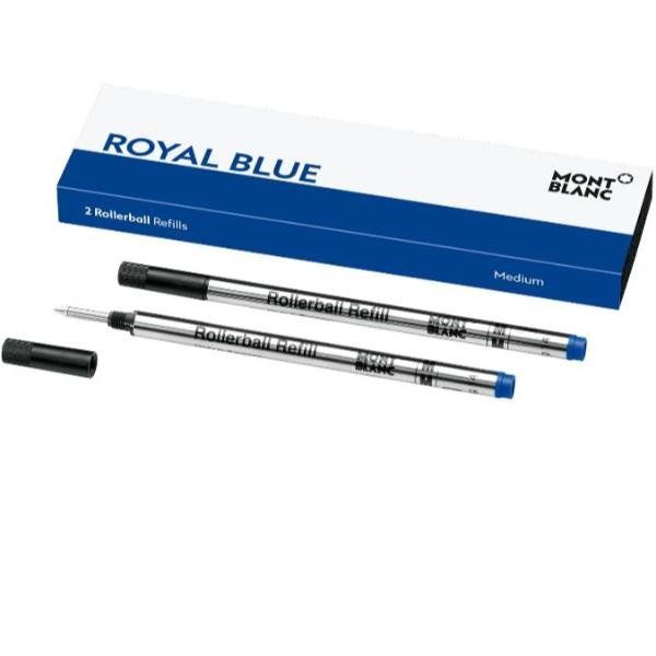 Montblanc - Refill - blu reale - medio (pacchetto di 2) - per Montblanc MEISTER…