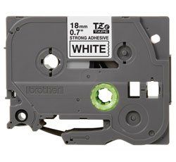 NASTRO TIPO TZ 18 MM NERO - BIANCO ADESIVO RESISTENTE LUNGHEZZA 8 METRI