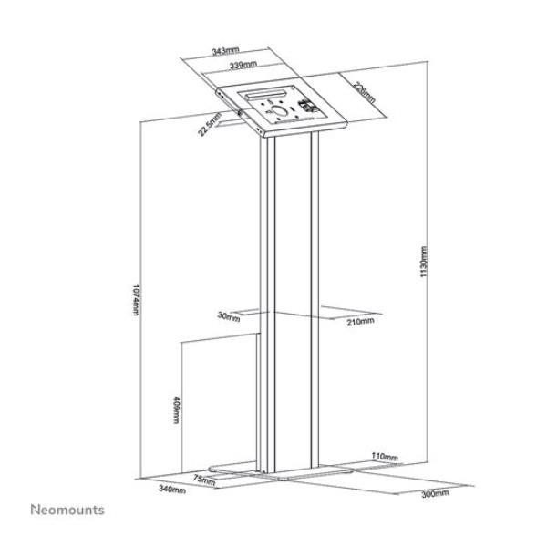 Neomounts by Newstar FL15-750WH1 - Supporto - per tablet - bloccabile - bianco …