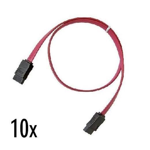 Nilox - Cavo SATA - Serial ATA 150 - SATA (M) a SATA (M) - 50 cm - rosso (pacch…