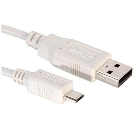 Nilox - Cavo USB - Micro-USB Tipo B (M) a USB (M) - USB 2.0 - 1.8 m - bianco