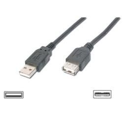 Nilox - Prolunga USB - USB (F) a USB (M) - USB 2.0 - 1.8 m - nero