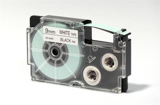 Nastro - 9 mm x 8 mt - nero/ bianco - Casio
