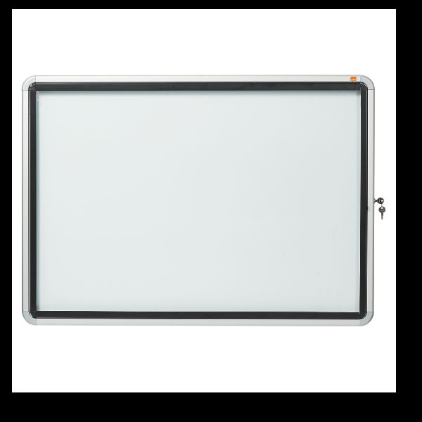 Nobo - Bacheca chiusa - montabile a parete - 8 x A4 - metallo - magnetica - per…