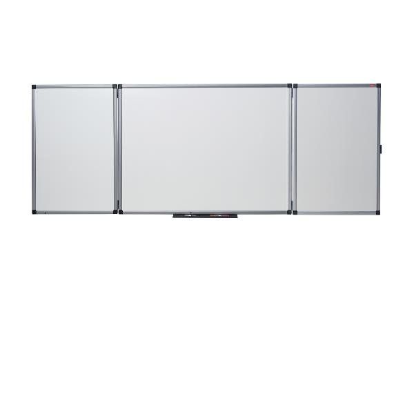Nobo - Lavagna bianca - montabile a parete - 4000 x 1200 mm - cerniera su 3 par…