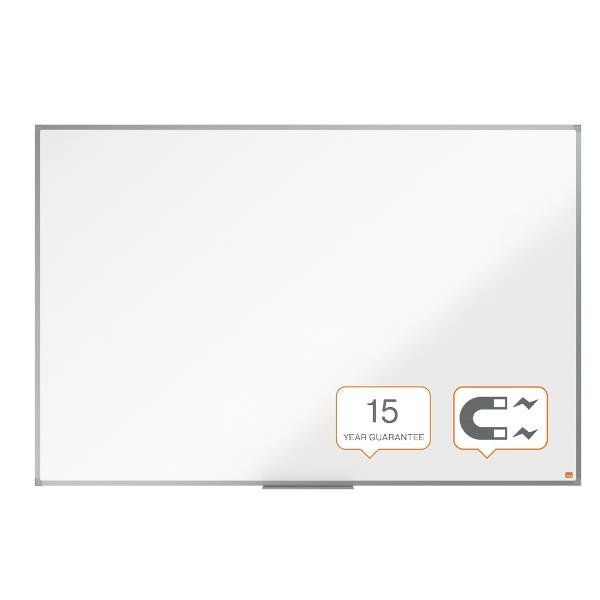 Nobo Basic - Lavagna bianca - montabile a parete - 1500 x 1000 mm - acciaio - m…