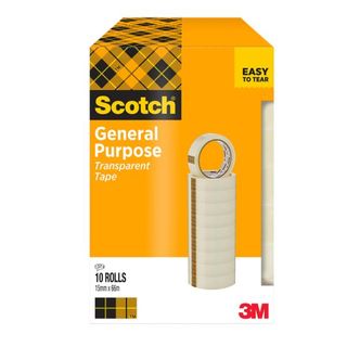 Nastro adesivo 508 - 15 mm x 66 m - PP - trasparente - Scotch - torre 10 rotoli