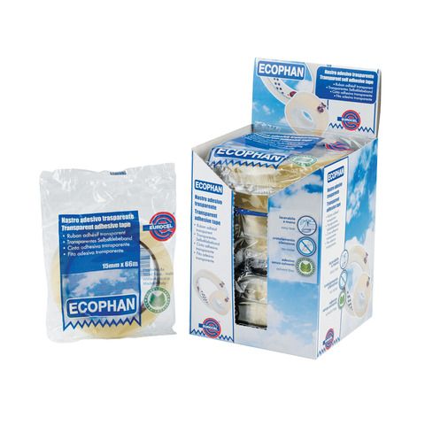 Nastro adesivo Ecophan - confezionato singolarmente - 15 mm x 66 m - acrilico -…
