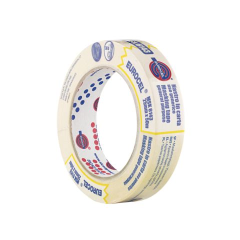 Nastro adesivo MSK 6143 - 25 mm x 50 m - carta - beige - Eurocel