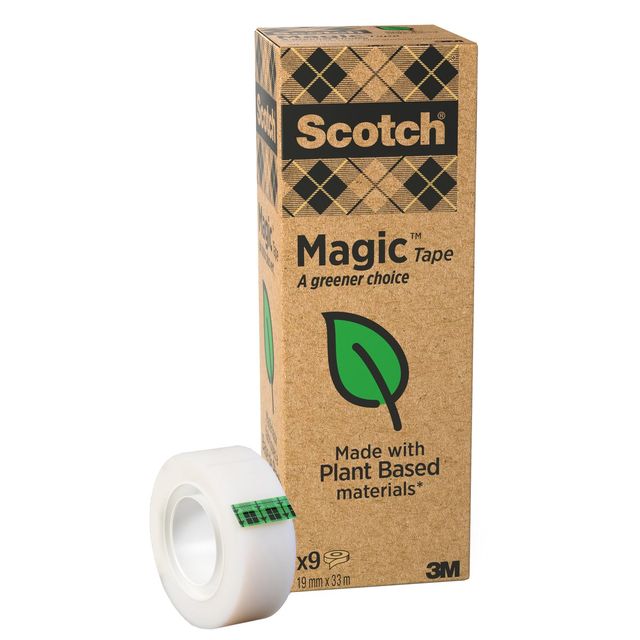 Nastro adesivo Scotch® Magic™ Più Verde 19 mm x 33 m trasparente opaco - torre …