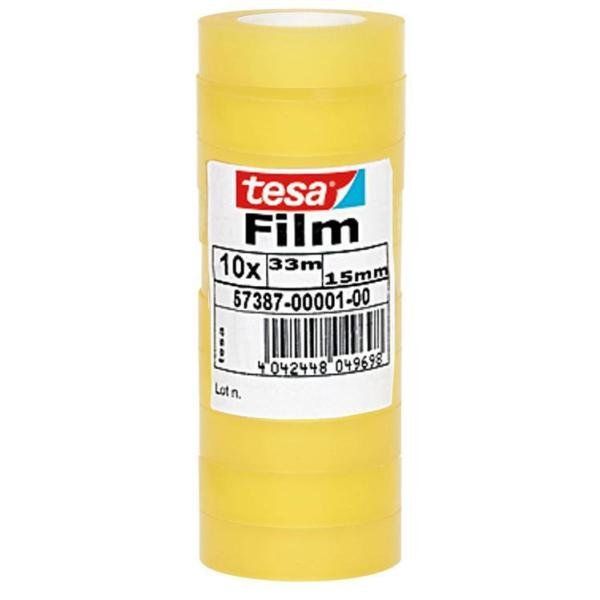 Nastro adesivo Tesafilm - 15 mm x 33 m - PP - trasparente - Tesa - torre 10 pez…