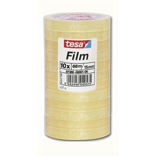 Nastro adesivo Tesafilm - 15 mm x 66 m - PP - trasparente - Tesa - torre 10 pez…