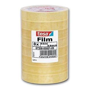Nastro adesivo Tesafilm - 19 mm x 66 m - PP - trasparente - Tesa - torre 8 pezzi