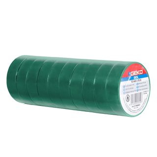 Nastro adesivo isolante 15mmx10mt verde Geko