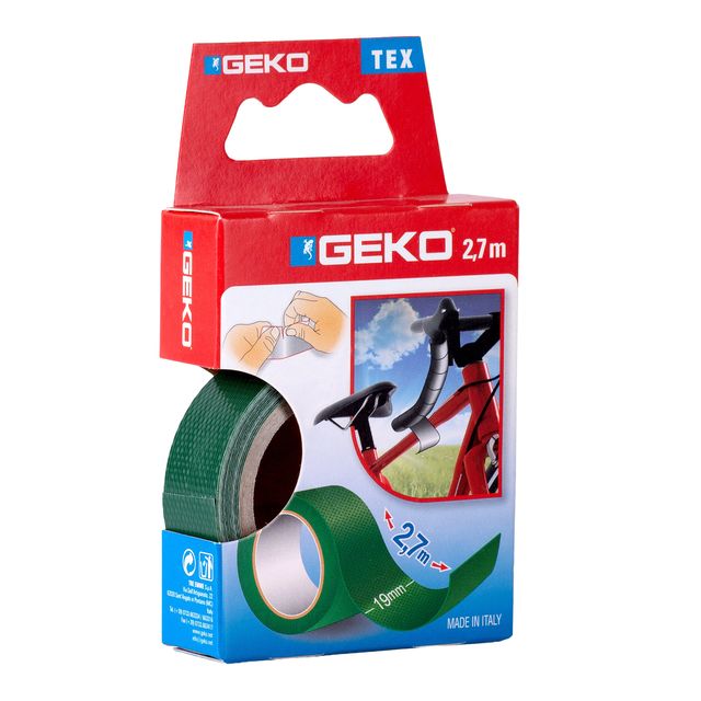 Nastro adesivo telato Tex - 19 mm x 2,7 m - verde - Geko