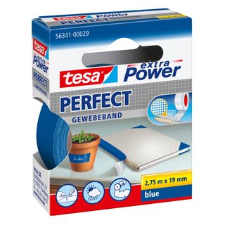 Nastro adesivo telato XP Perfect - 19 mm x 2,7 m - tela plastificata - blu - Te…