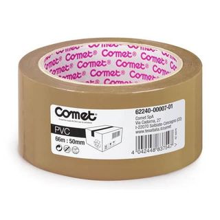 Nastro da imballo in PVC Comet -Tesa- 50mmx66mt avana (torre 6pz)