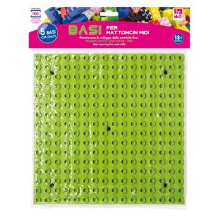 Base costruzioni Midi - in ABS - 25 x 25 cm - colori assortiti - CWR - conf. 5 …