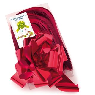 Nastro strip metal 6870 - rosso 07 - per fiocco autocomponibile - 50mm - diamet…