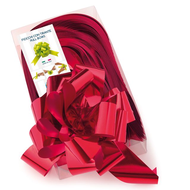 Nastro strip metal 6870 - rosso 07 - per fiocco autocomponibile - 50mm - diamet…