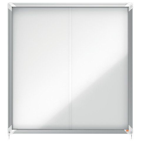Nobo - Bacheca chiusa - montabile a parete - 944 x 907 mm - 12 x A4 - metallo -…