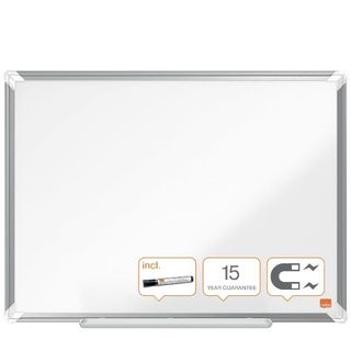 Nobo Premium Plus - Lavagna bianca - montabile a parete - 1800 x 900 mm - accia…