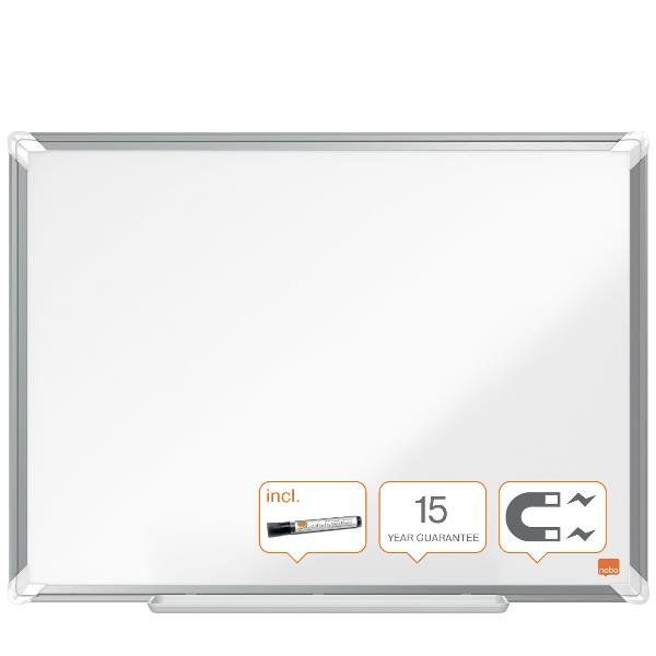 Nobo Premium Plus - Lavagna bianca - montabile a parete - 2000 x 1000 mm - acci…
