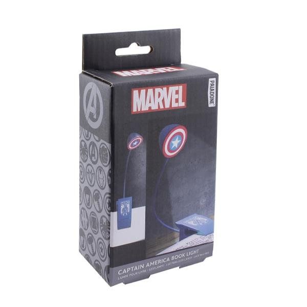 PALADONE PP9840MA LAMPADA DA LETTURA MARVEL CAPTAIN AMERICA CON CLIP BLU