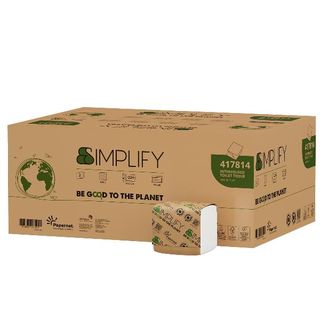 PAPERNET CARTA IGIENICA SIMPLIFY INTERFOGLIATA 2 VELI 224 SERVIZI 21X11 CM BIAN…