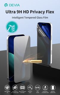 PELLICOLA FRONTALE IN VETRO TEMPERATO FLESSIBILE PRIVACY PER PLOTTER ULTRA 9H H…