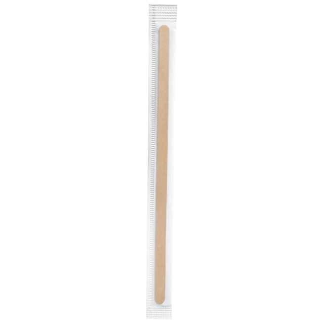 Palettina caffè - in busta singola - 11 cm - legno - Signor Bio - conf. 1000 pe…