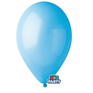 Palloncino - diametro 26 cm - lattice - celeste - conf. 16 pezzi