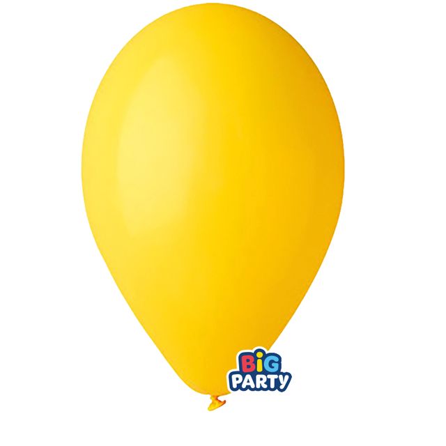 Palloncino - diametro 26 cm - lattice - giallo - conf. 16 pezzi
