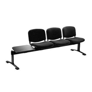 Panca 3 posti attesa Unisit Dado D53PT con tavolino - rivestimento Eco grigio s…